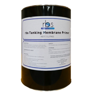 RBS Tanking Membrane Primer is a low viscosity one-part bituminous solution for brush or spray application.